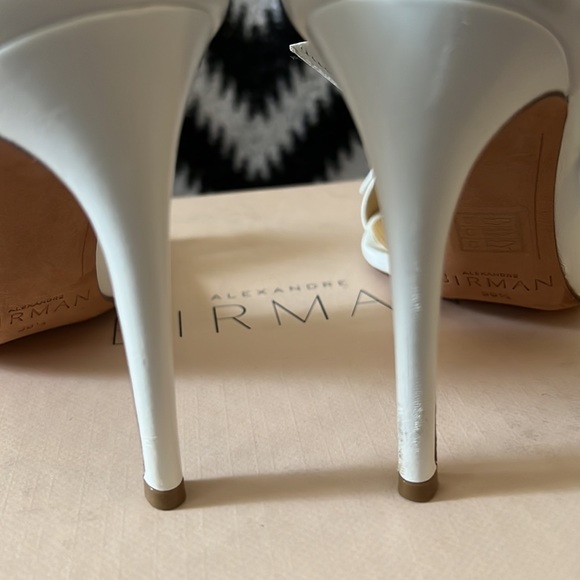 Alexandre Birman Clarita Sandal 100mm 4” white 36.5 36 1/2 - Picture 3 of 7